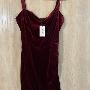 NWT Cider Red Velvet Mini Dress
